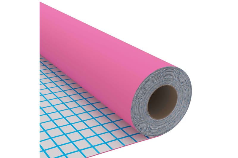 selvklæbende folie til møbler 500x90 cm PVC pink højglans - Lyserød - Boligtilbehør - Vægdekoration - Klæbefolie - Selvklæbende folie