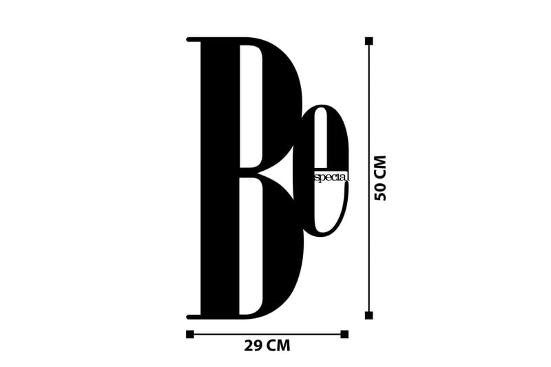 Be Special Vægdekor - Sort - Boligtilbehør - Vægdekoration - Skilt - Emaljeskilte