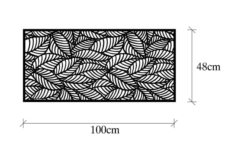 Decorative Panel 5 - Vægdekor - Sort - Boligtilbehør - Vægdekoration - Skilt - Emaljeskilte