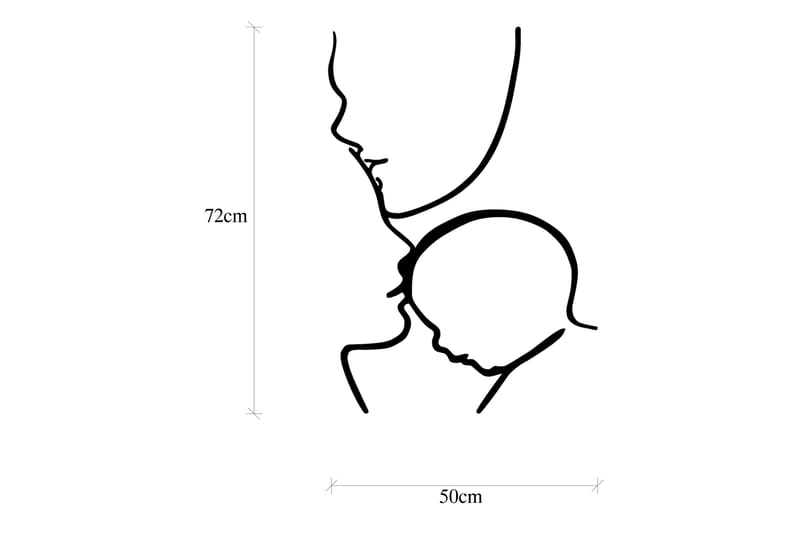 Family Vægdekor - Sort - Boligtilbehør - Vægdekoration - Skilt - Emaljeskilte