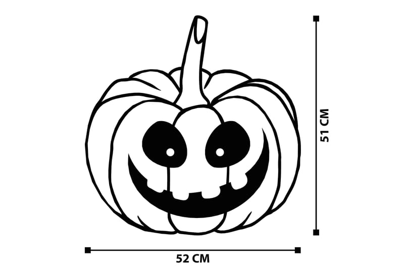 Halloween 6 Vægdekor - Sort - Boligtilbehør - Vægdekoration - Skilt - Emaljeskilte