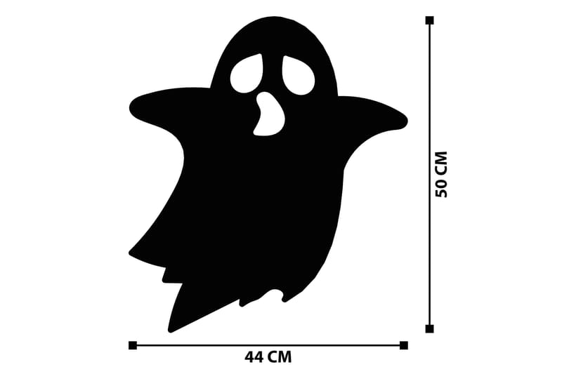 Halloween 7 Vægdekor - Sort - Boligtilbehør - Vægdekoration - Skilt - Emaljeskilte