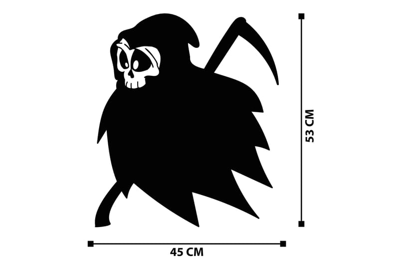 Halloween 8 Vægdekor - Sort - Boligtilbehør - Vægdekoration - Skilt - Emaljeskilte