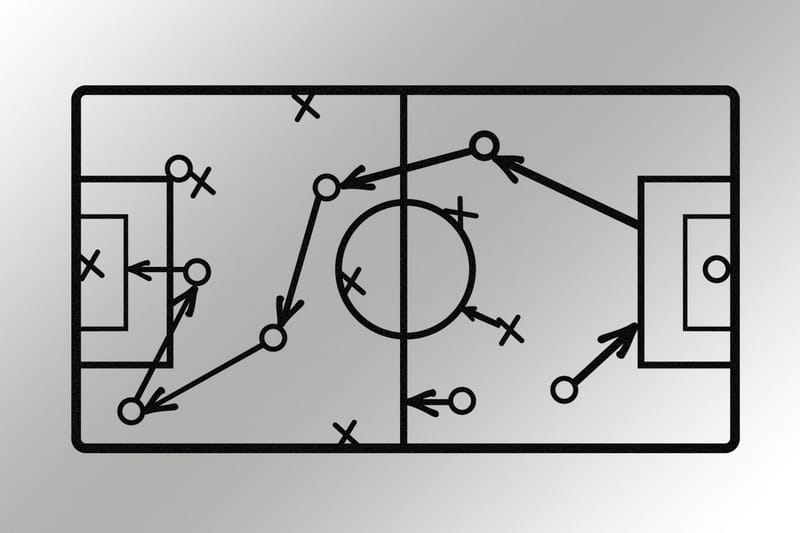 Strategy Vægdekor - Sort - Boligtilbehør - Vægdekoration - Skilt - Emaljeskilte