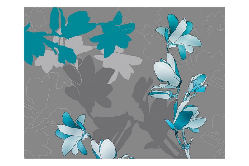 Canvastavle blå Magnolior 200x154 - Artgeist sp. z o. o. - Fototapeter