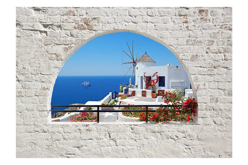 Canvastavle Sommer I Santorini 150x105 - Artgeist sp. z o. o. - Boligtilbehør - Vægdekoration - Tapeter - Fototapeter