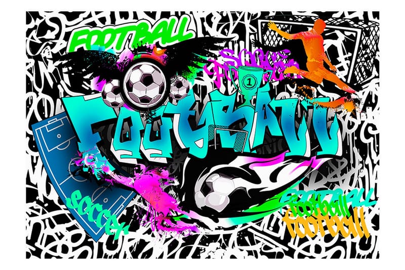 Canvastavle Sport Graffiti 100x70 - Artgeist sp. z o. o. - Boligtilbehør - Vægdekoration - Tapeter - Fototapeter