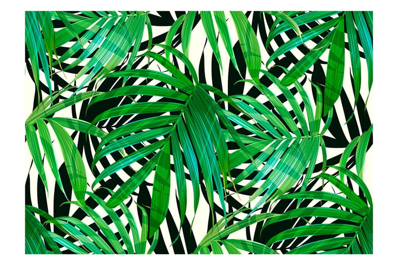 Canvastavle Tropical Leaves 200x140 - Artgeist sp. z o. o. - Boligtilbehør - Vægdekoration - Tapeter - Fototapeter