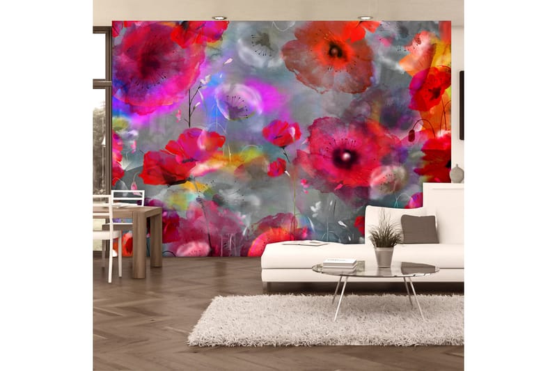 Canvastavle. Painted Poppies 100x70 - Artgeist sp. z o. o. - Boligtilbehør - Vægdekoration - Tapeter - Fototapeter