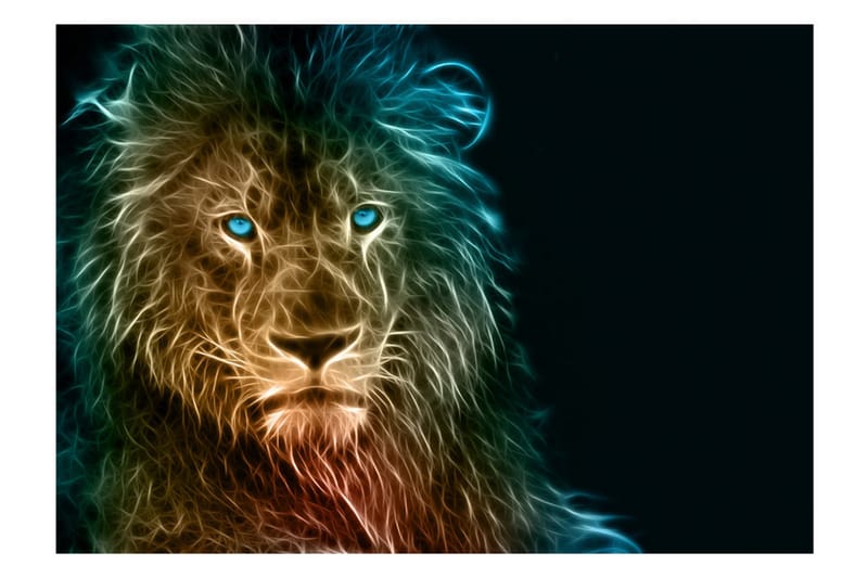 Fototapet Abstract Lion 300x210 - Artgeist sp. z o. o. - Boligtilbehør - Vægdekoration - Tapeter - Fototapeter