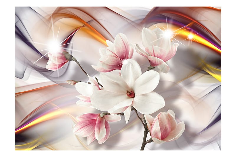 Fototapet Artistic Magnolias 350x245 - Artgeist sp. z o. o. - Boligtilbehør - Vægdekoration - Tapeter - Fototapeter