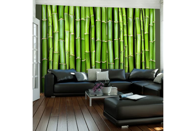 Fototapet Bamboo Wall 300x231 - Artgeist sp. z o. o. - Boligtilbehør - Vægdekoration - Tapeter - Fototapeter