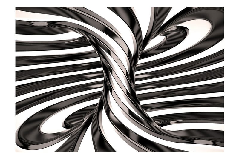 Fototapet Black And White Swirl 300x210 - Artgeist sp. z o. o. - Boligtilbehør - Vægdekoration - Tapeter - Fototapeter