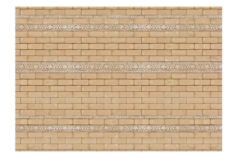 Fototapet Brick With Ornaments 300x210 - Artgeist sp. z o. o. - Boligtilbehør - Vægdekoration - Tapeter - Fototapeter