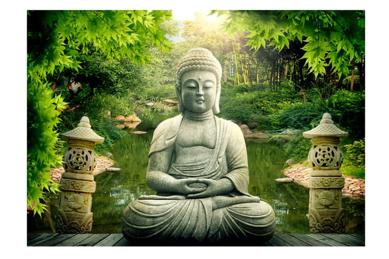 Fototapet Buddha's Garden 300x210 - Artgeist sp. z o. o. - Boligtilbehør - Vægdekoration - Tapeter - Fototapeter