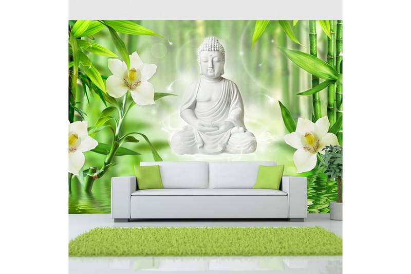 Fototapet Buddha og natur 250x175 - Artgeist sp. z o. o. - Boligtilbehør - Vægdekoration - Tapeter - Fototapeter