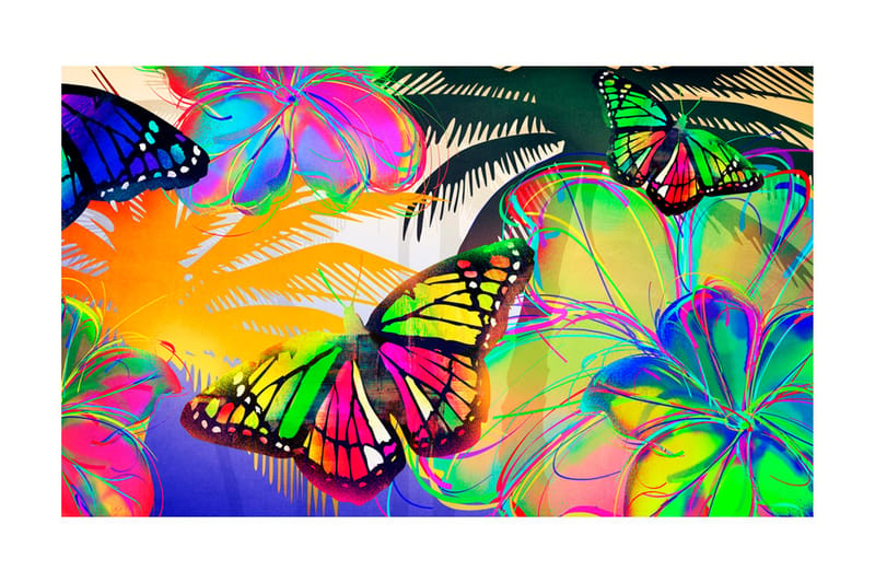 Fototapet Butterflies In The Stomach 450x270 - Artgeist sp. z o. o. - Boligtilbehør - Vægdekoration - Tapeter - Fototapeter