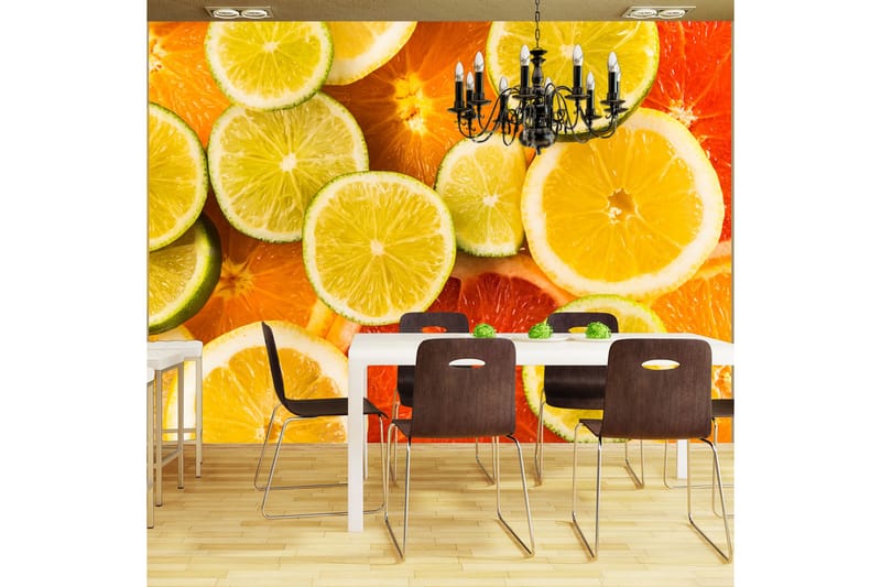 Fototapet Citrus Fruits 350x270 - Artgeist sp. z o. o. - Boligtilbehør - Vægdekoration - Tapeter - Fototapeter