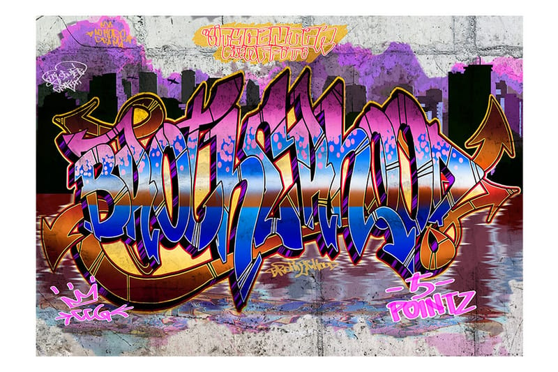 Fototapet Colorful Mural 300x210 - Artgeist sp. z o. o. - Boligtilbehør - Vægdekoration - Tapeter - Fototapeter