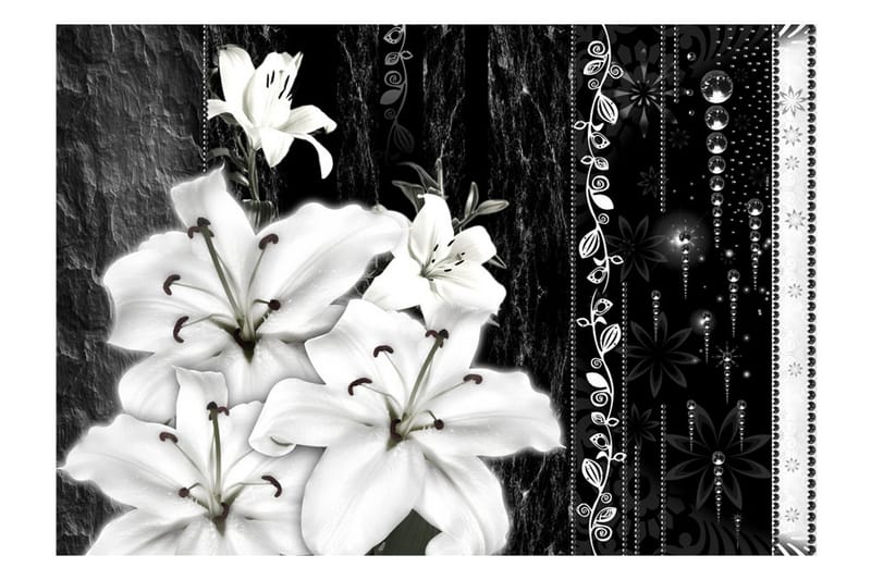 Fototapet Crying Lilies 100x70 - Artgeist sp. z o. o. - Boligtilbehør - Vægdekoration - Tapeter - Fototapeter