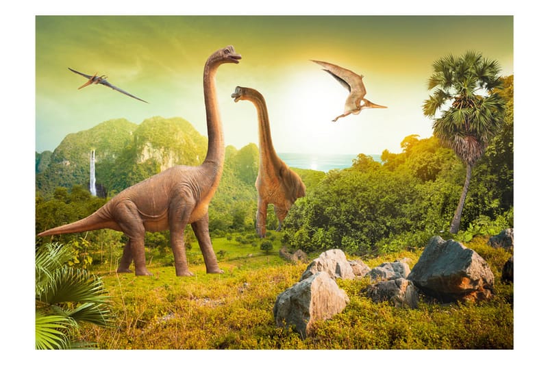 Fototapet Dinosaurs 100x70 - Artgeist sp. z o. o. - Boligtilbehør - Vægdekoration - Tapeter - Fototapeter