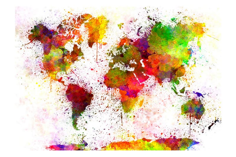 Fototapet Dyed World 100x70 - Artgeist sp. z o. o. - Boligtilbehør - Vægdekoration - Tapeter - Fototapeter