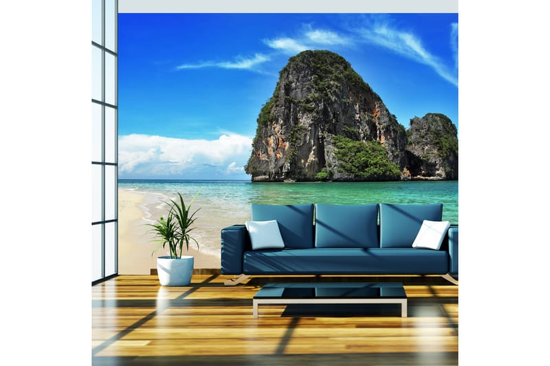 Fototapet Eksotisk Landskab Thailand Railay Beach 300x231 - Artgeist sp. z o. o. - Boligtilbehør - Vægdekoration - Tapeter - Fototapeter