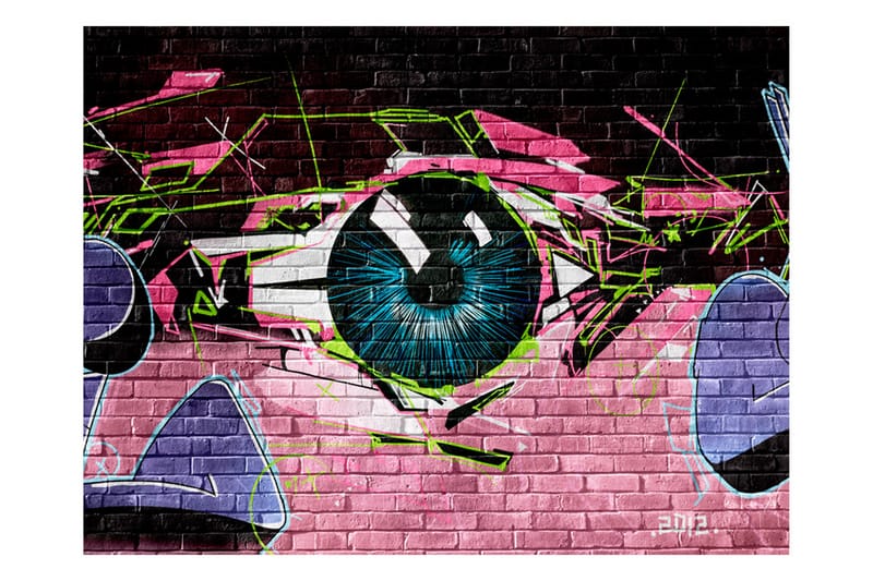 Fototapet Eye Graffiti 200x154 - Artgeist sp. z o. o. - Boligtilbehør - Vægdekoration - Tapeter - Fototapeter