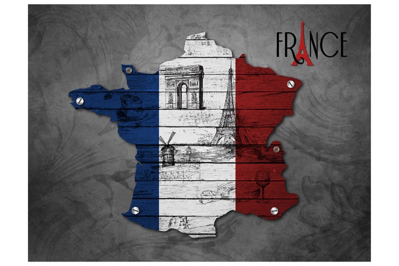 Fototapet France Symbols 300x231 - Artgeist sp. z o. o. - Boligtilbehør - Vægdekoration - Tapeter - Fototapeter