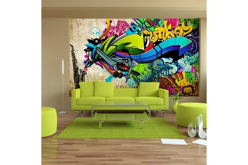 Fototapet Funky Graffiti 100x70 - Artgeist sp. z o. o. - Boligtilbehør - Vægdekoration - Tapeter - Fototapeter