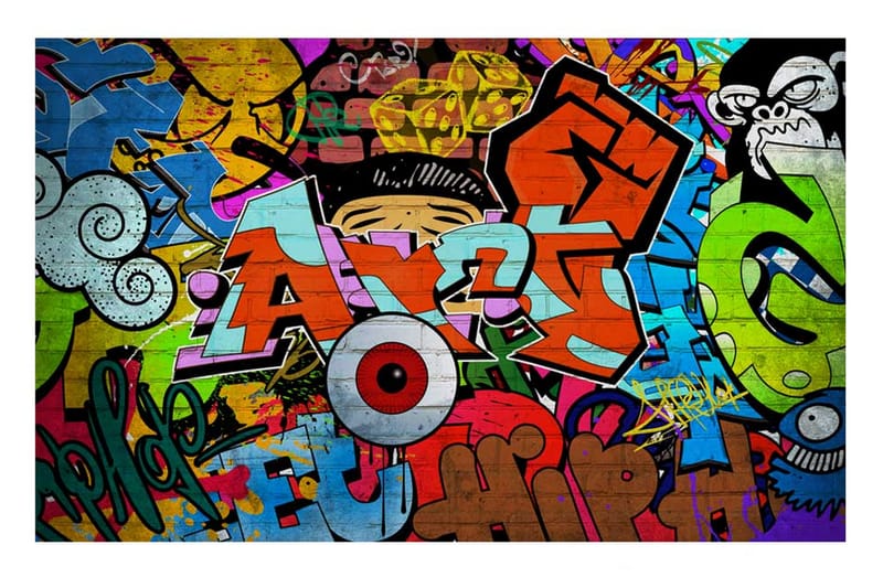 Fototapet Graffiti Art 100x70 - Artgeist sp. z o. o. - Boligtilbehør - Vægdekoration - Tapeter - Fototapeter