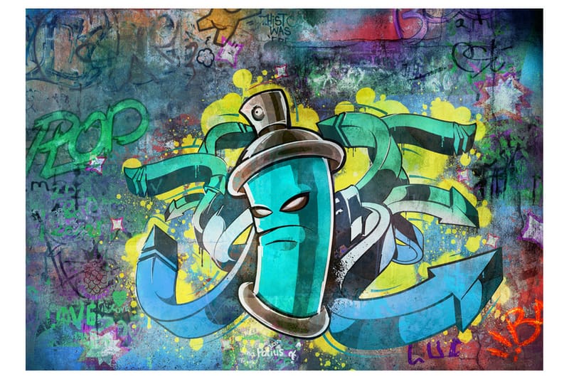 Fototapet Graffiti Maker 200x140 - Artgeist sp. z o. o. - Boligtilbehør - Vægdekoration - Tapeter - Fototapeter