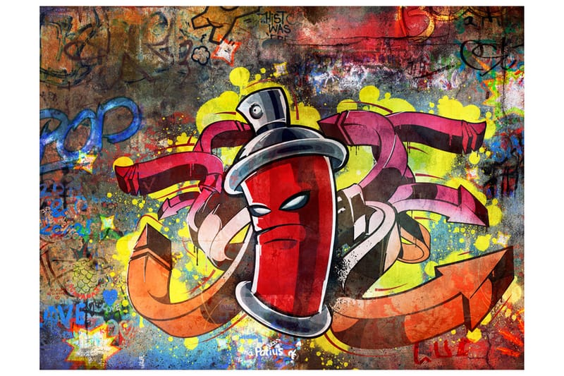 Fototapet Graffiti Monster 300x231 - Artgeist sp. z o. o. - Boligtilbehør - Vægdekoration - Tapeter - Fototapeter