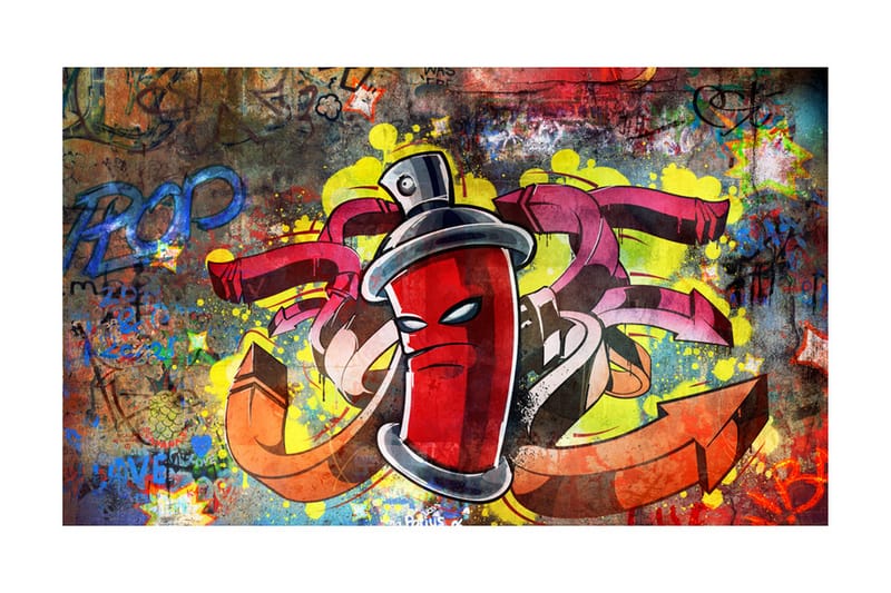 Fototapet Graffiti Monster 450x270 - Artgeist sp. z o. o. - Boligtilbehør - Vægdekoration - Tapeter - Fototapeter