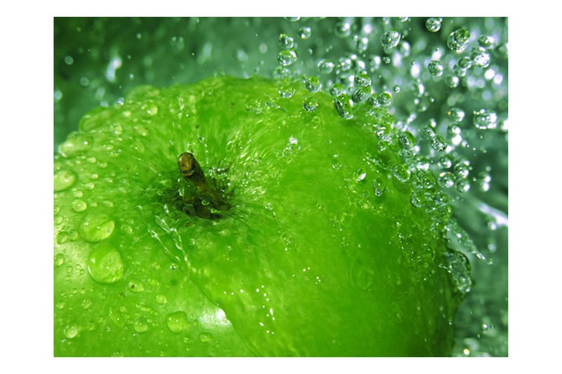 Fototapet Green Apple 250x193 - Artgeist sp. z o. o. - Boligtilbehør - Vægdekoration - Tapeter - Fototapeter