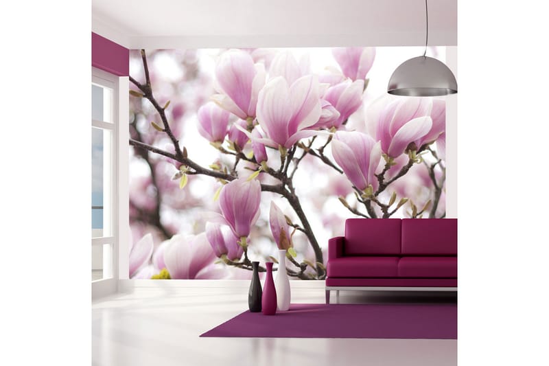 Fototapet Magnolia Bloosom 200x154 - Artgeist sp. z o. o. - Boligtilbehør - Vægdekoration - Tapeter - Fototapeter