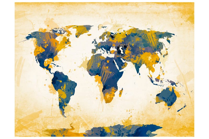 Fototapet Map Of The World Sun And Sky 250x193 - Artgeist sp. z o. o. - Boligtilbehør - Vægdekoration - Tapeter - Fototapeter