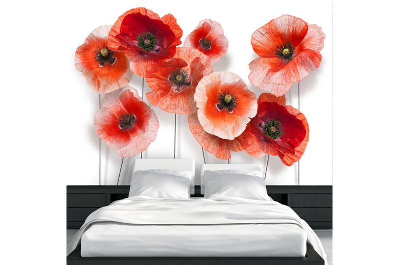 Fototapet Nine Poppies 400x280 - Artgeist sp. z o. o. - Boligtilbehør - Vægdekoration - Tapeter - Fototapeter