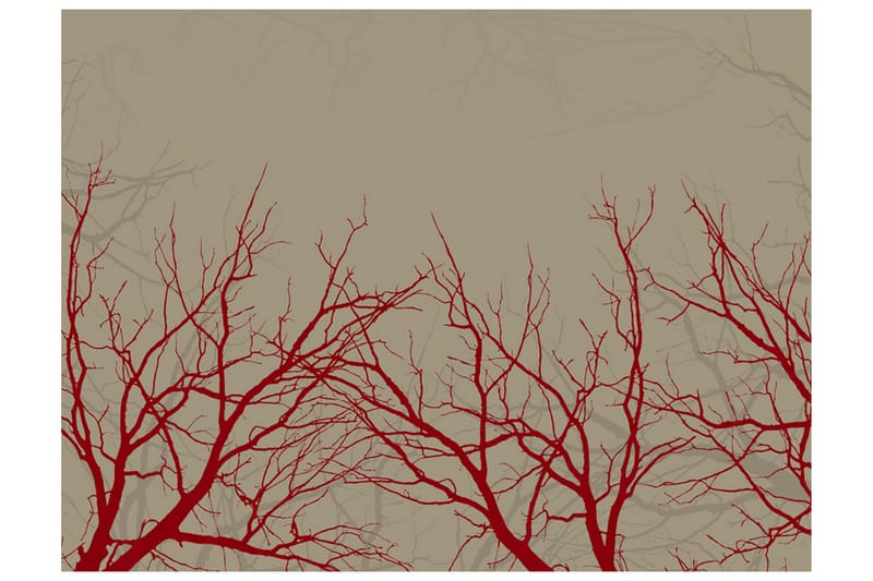 Fototapet Red-Hot Branches 300x231 - Artgeist sp. z o. o. - Boligtilbehør - Vægdekoration - Tapeter - Fototapeter