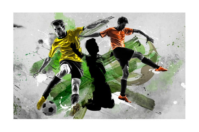 Fototapet Soccer Stars 450x280 - Artgeist sp. z o. o. - Boligtilbehør - Vægdekoration - Tapeter - Fototapeter