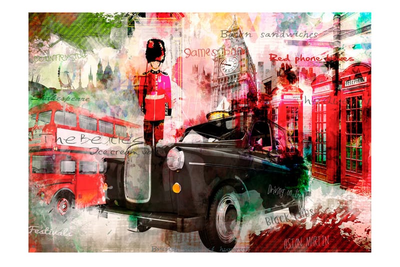 Fototapet Streets Of London 200x140 - Artgeist sp. z o. o. - Fototapeter