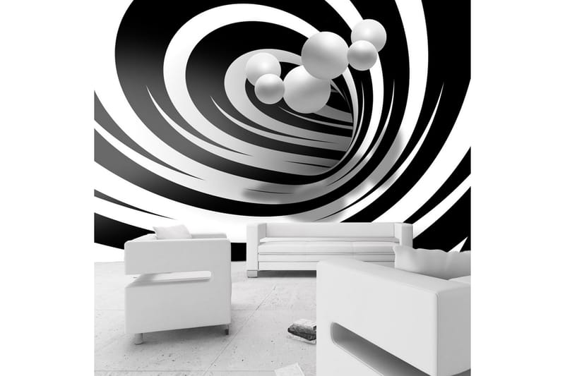 Fototapet Twisted In Black & White 100x70 - Artgeist sp. z o. o. - Boligtilbehør - Vægdekoration - Tapeter - Fototapeter