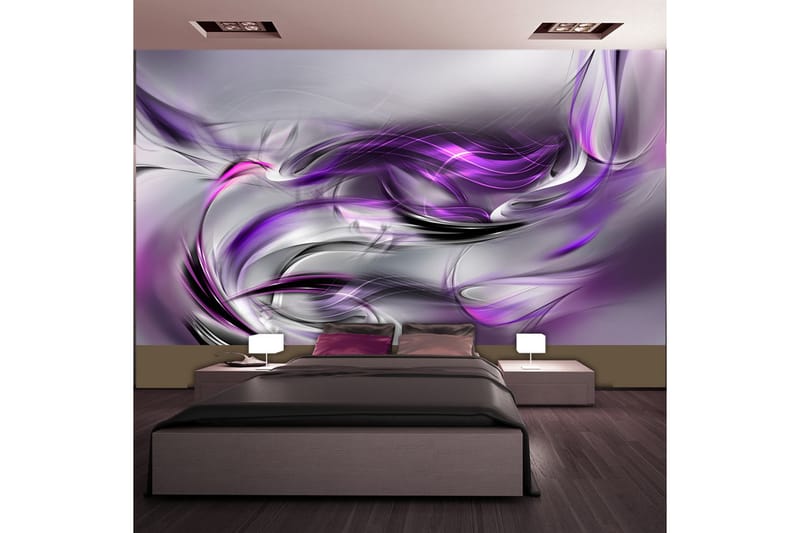 Fototapet  XXL purple swirls II 500x280 - Artgeist sp. z o. o. - Boligtilbehør - Vægdekoration - Tapeter - Fototapeter