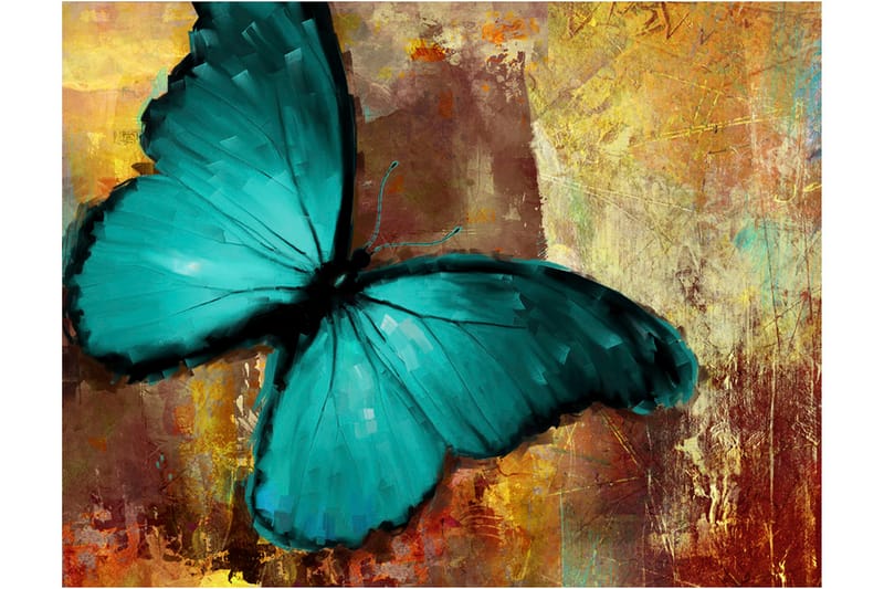 Fototapet Painted Butterfly 250x193 - Artgeist sp. z o. o. - Boligtilbehør - Vægdekoration - Tapeter - Fototapeter