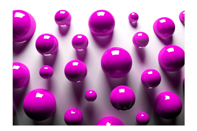 Fototapet Purple Balls 150x105 - Artgeist sp. z o. o. - Boligtilbehør - Vægdekoration - Tapeter - Fototapeter