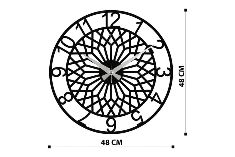 Enzoclock - S009 - Sort - Boligtilbehør - Vægdekoration - Vægure & Ure