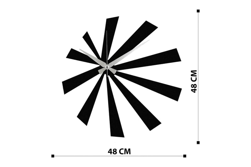 Enzoclock - S024 - Sort - Boligtilbehør - Vægdekoration - Vægure & Ure