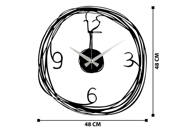 Stompeton Vægur - Sort - Boligtilbehør - Vægdekoration - Vægure & Ure