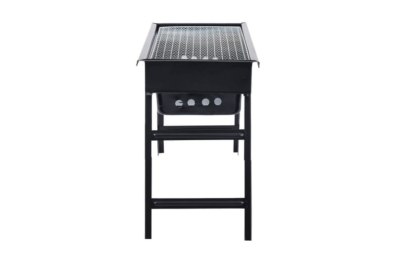 bærbar campinggrill 60x22,5x33 cm stål - Sort - Have - Grill - Øvrige griller - Bærbare griller & campinggriller