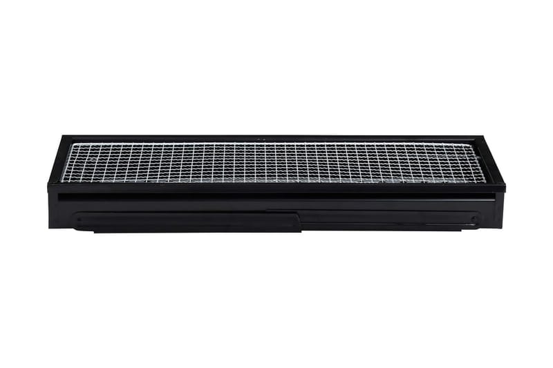 bærbar campinggrill 60x22,5x33 cm stål - Sort - Have - Grill - Øvrige griller - Bærbare griller & campinggriller